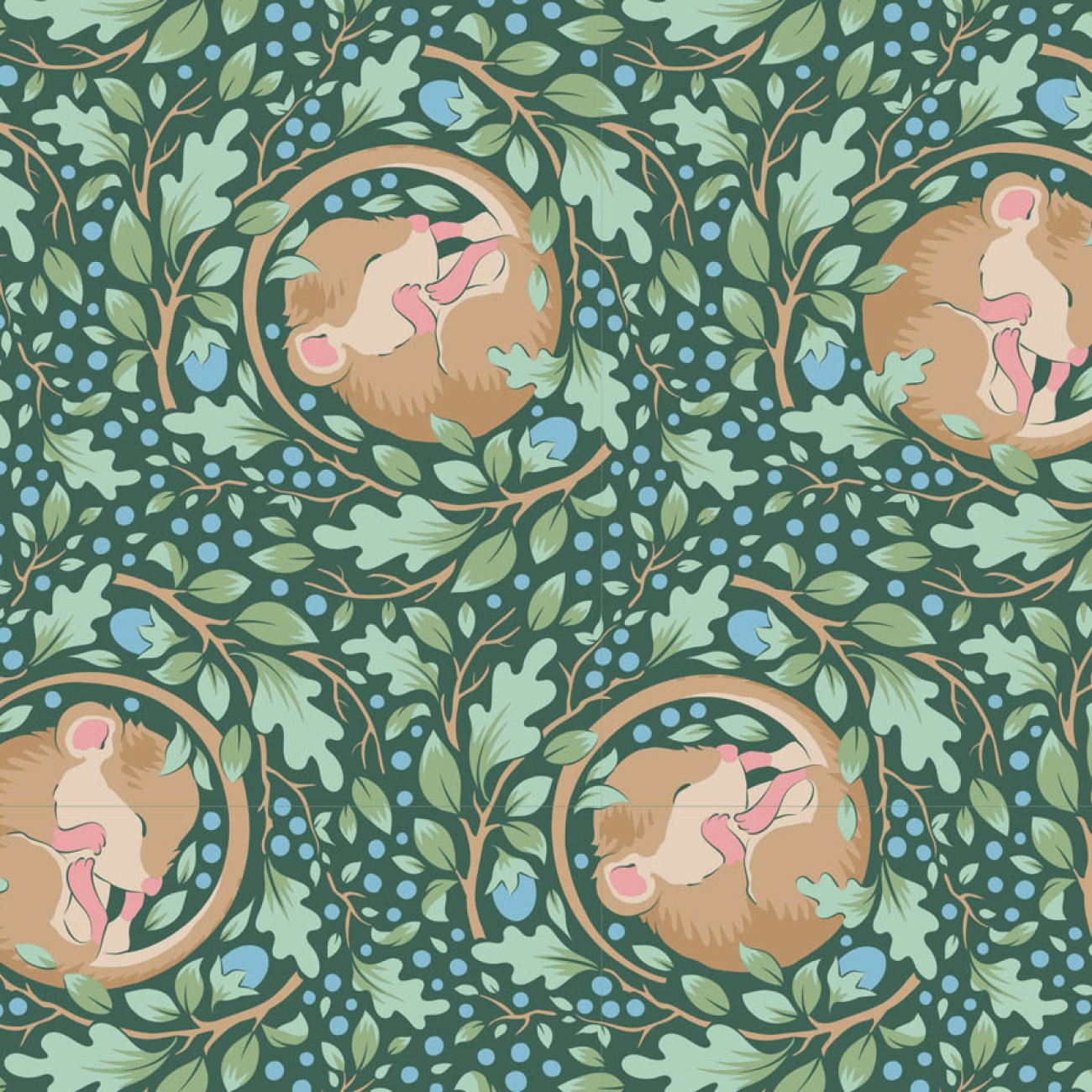 Tilda Patchwork Stoff Baumwolle - Hibernation - Slumbermouse-Lafayette